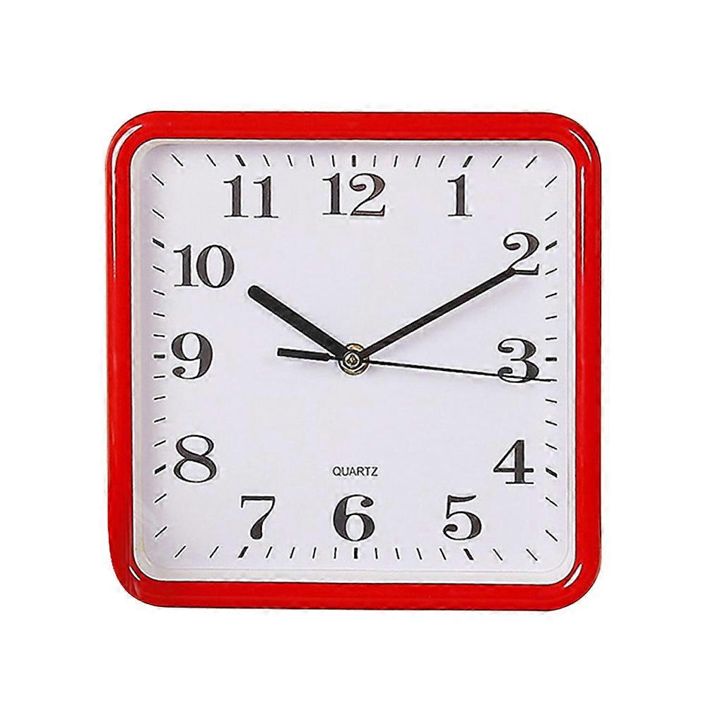 ساعة حائط مربعة ، ديكور فني بسيط ، تصميم أنيق لغرفة نوم المكتب المنزلي ، لا حاجة للبطارية