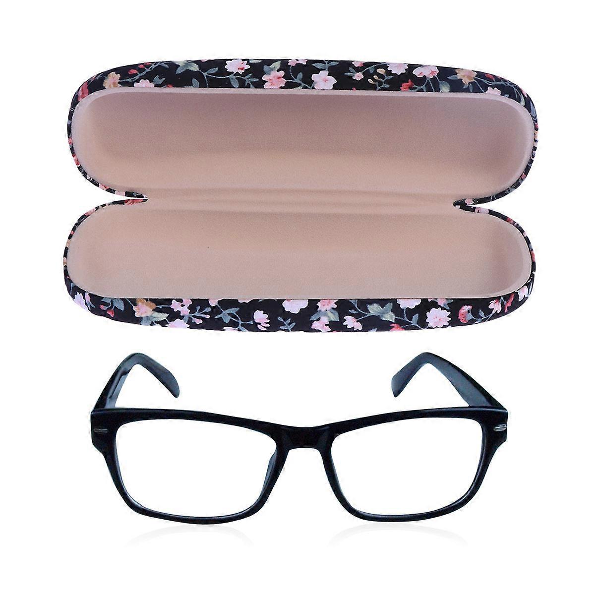 Hard Case For Sunglasses Protable Floral Printed Eyeglass Case Prevent Scratches And Bending Adults Travel Accessory 16.00X6.20X3.80CM 1Pcs