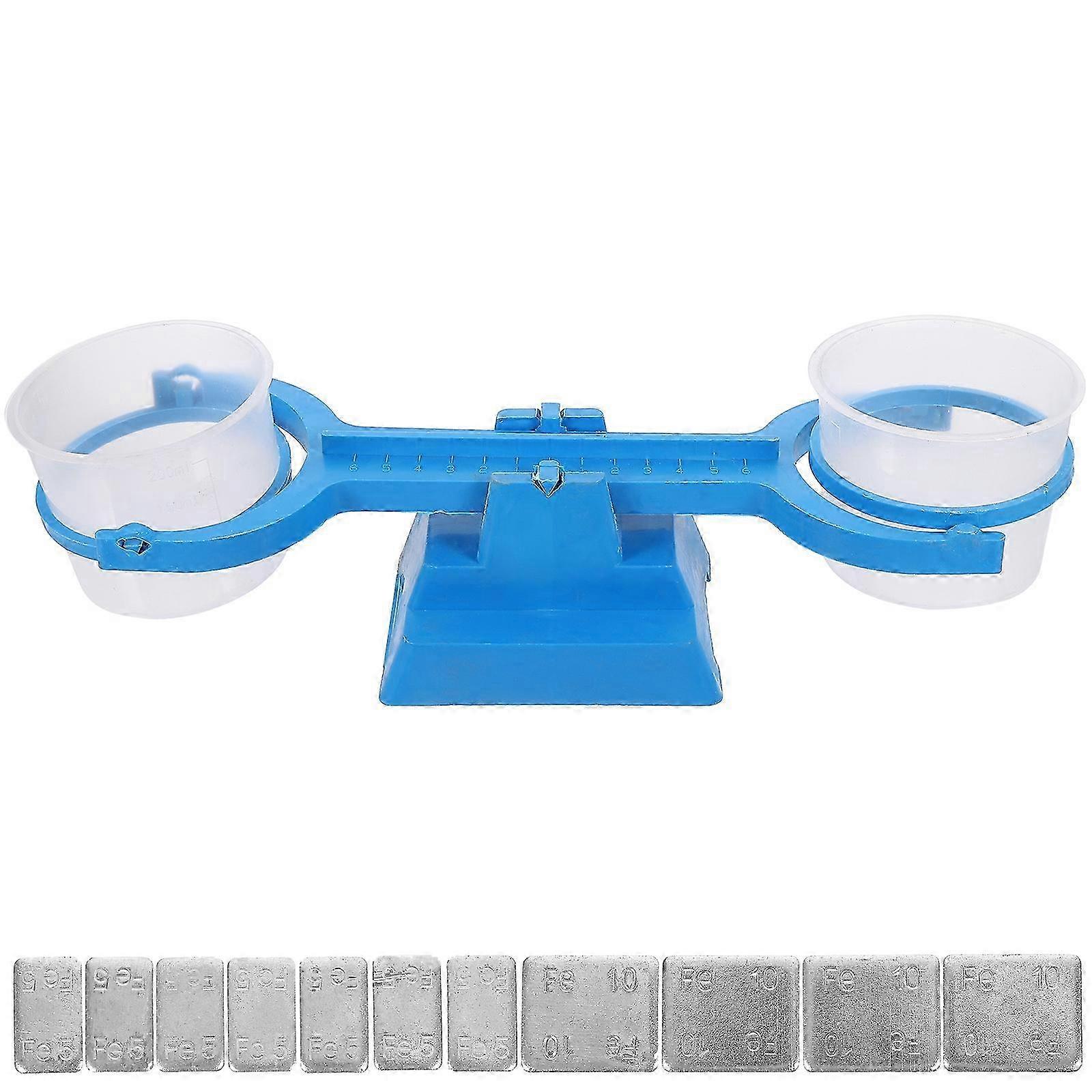 Kids Portable Double Bucket Balance Scale for Classroom Teaching 32x10x9cm