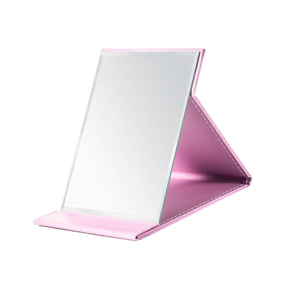Compact Foldable Makeup Mirror for Travel – Durable, Minimalist Design, Pink Cosmetic Accessory for Daily Use