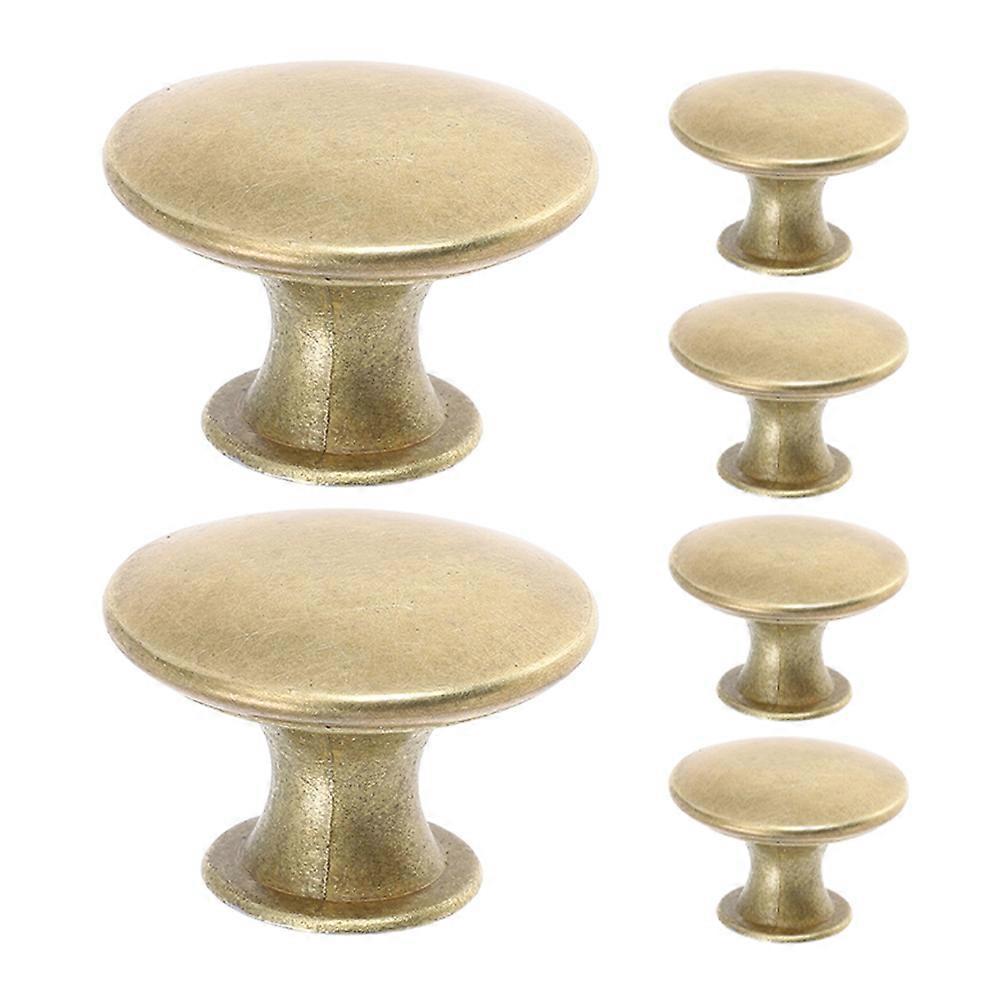 Decorative Cabinet Knobs Durable Round Drawer Knob Comfortable Grip For Homeowners 6Pcs
