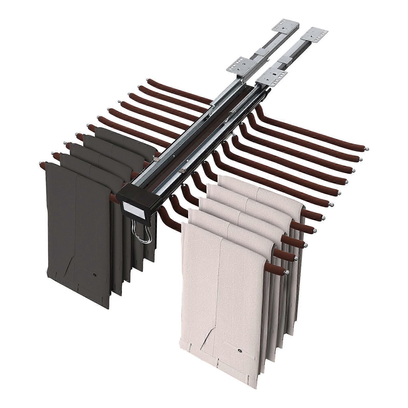 Pull-out Trousers Rack Rectangular Clothe Hanging Rod Wardrobe Storage Rack