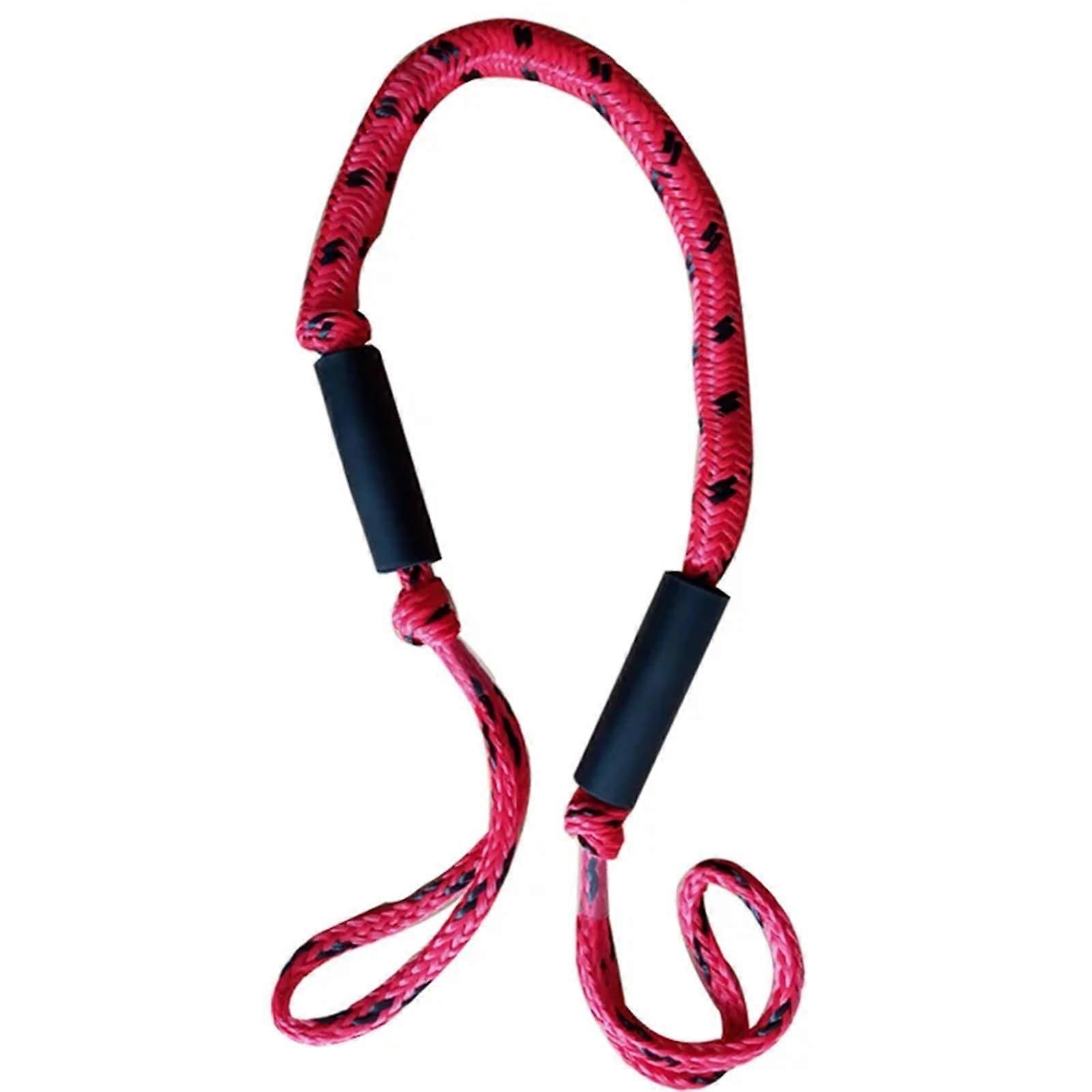 Dock Line Bootsseile Bungee Dockline for Kayak Jet Ski Pontoon Canoe Power Boat, Red Black 10m Heavy Duty Rope