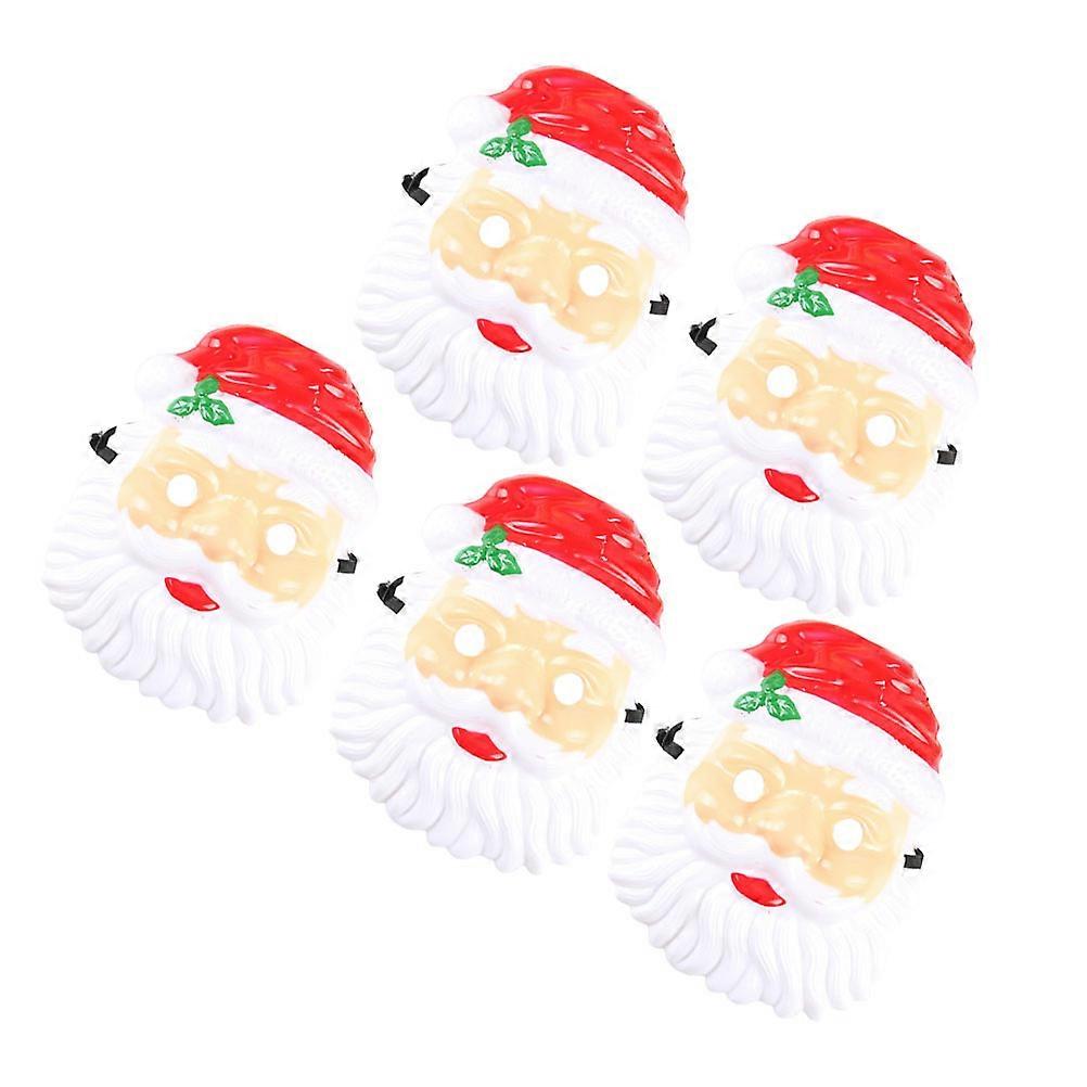 Costume Mask Santa Claus Design Multi 24x20x0.1cm Christmas Photo Props for Photographers 5Set