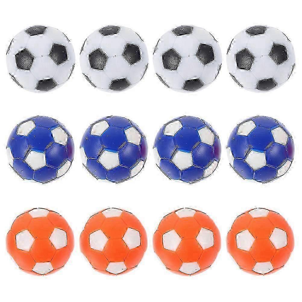 12pcs Replacement Foosball Table Balls Tabletop Game Soccer Colorful Balls