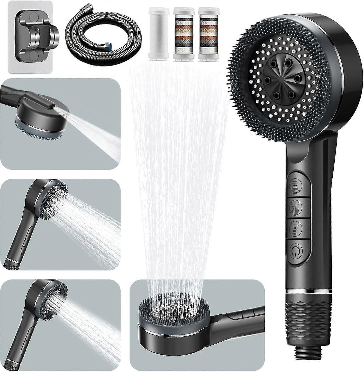 1 set, high pressure shower head, water saving shower head