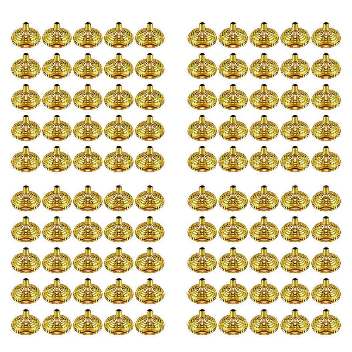 25Pcs Gold Mini Flag Stand Bar Conferences Desktop Display Decoration