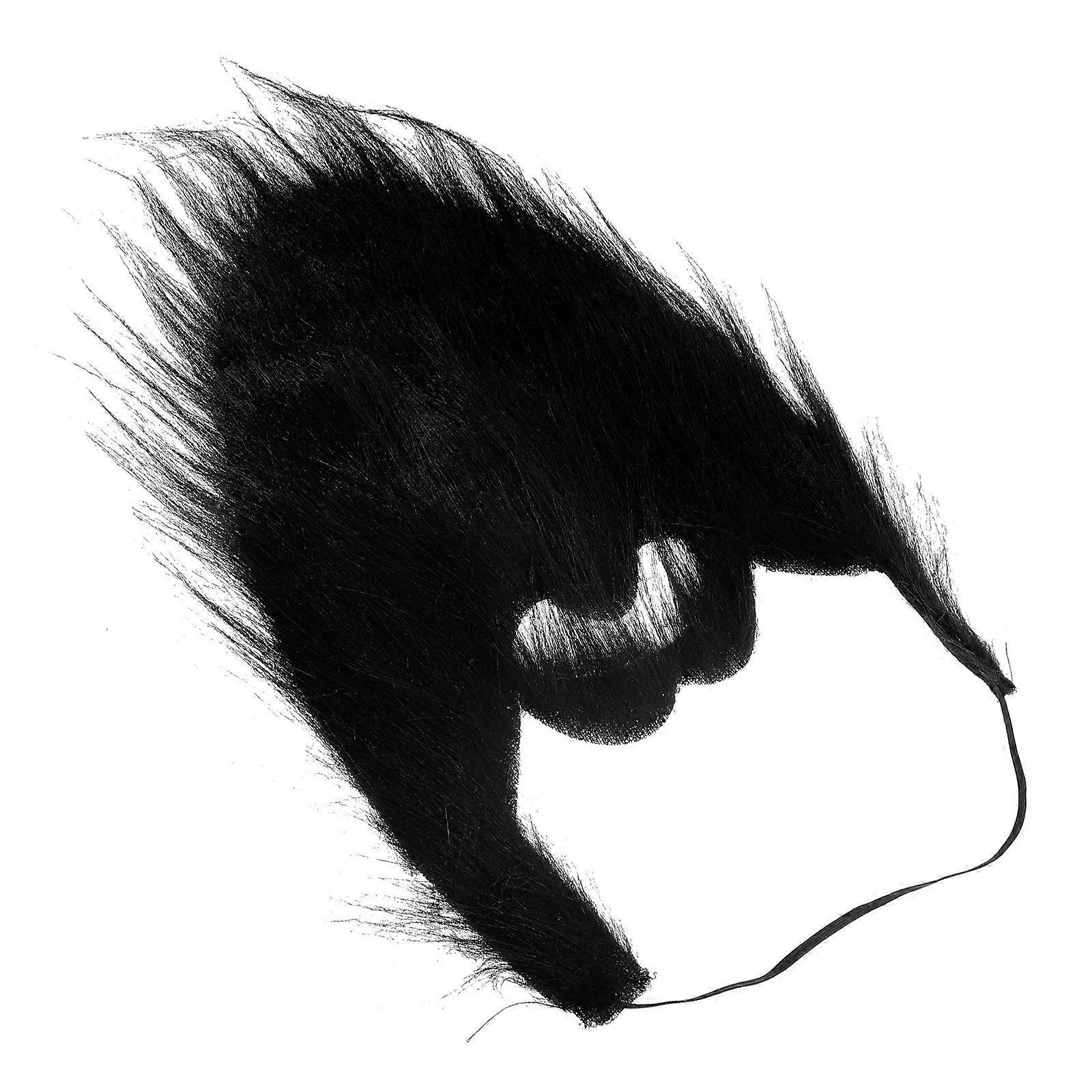Performing Beard Props Fake Black Stage Performance Accessory 41.00X22.00X0.20cm Plush Cosplay 1Pack