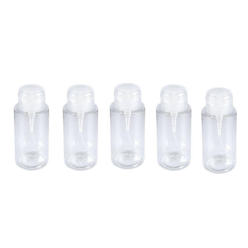 Travel Bottle Plastic Empty Bottles for Storage 5Pcs White Refillable Bottles