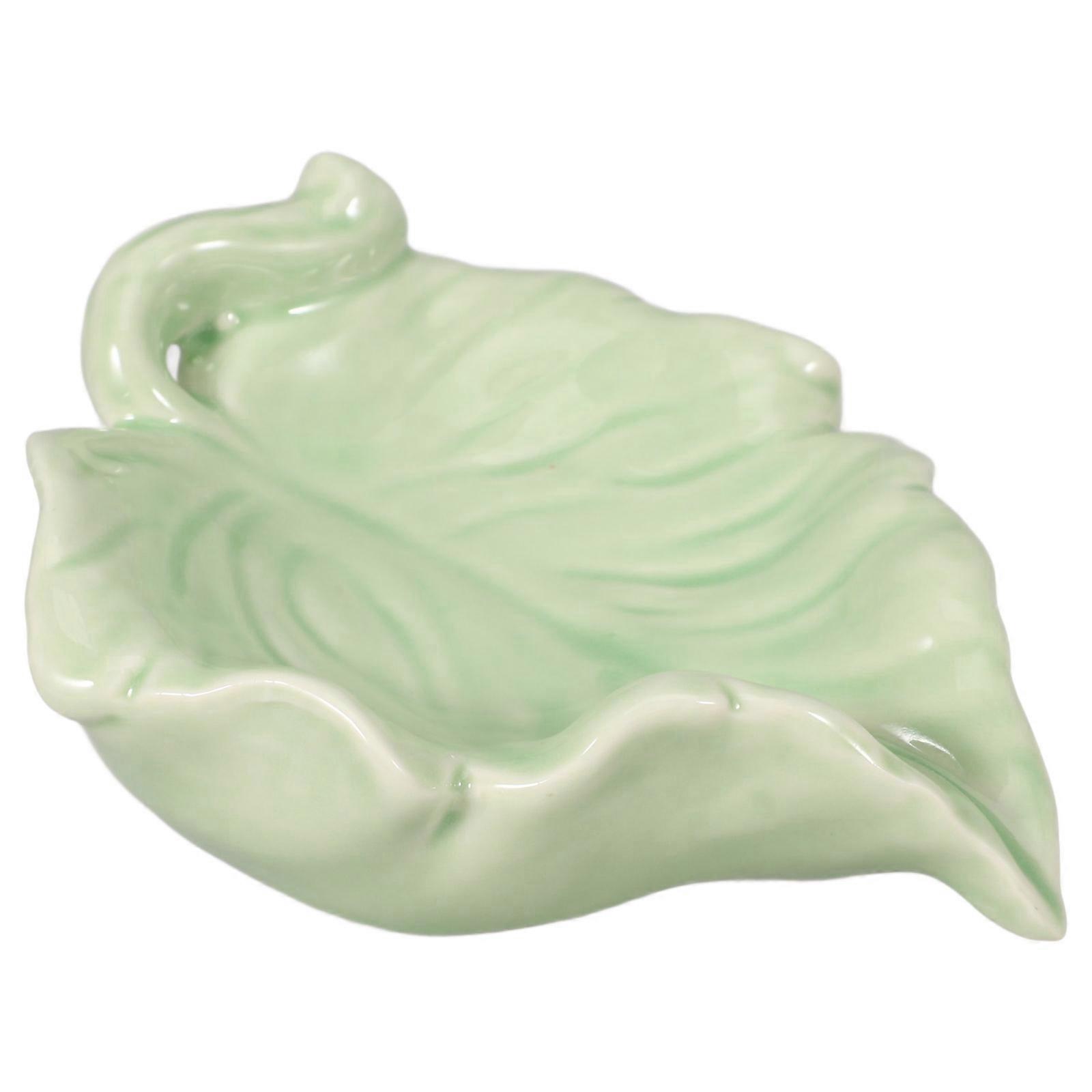Self-Draining Ceramic Soap Holder Soap Dish Kitchen Accessory 1Set