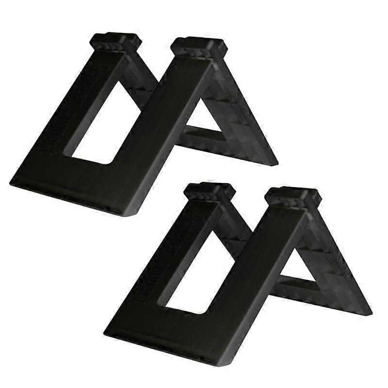Bicycle Storage Rack - 2 Piece Adjustable Floor Parking Stand for Scooters and Bicycles, Black Display Frame