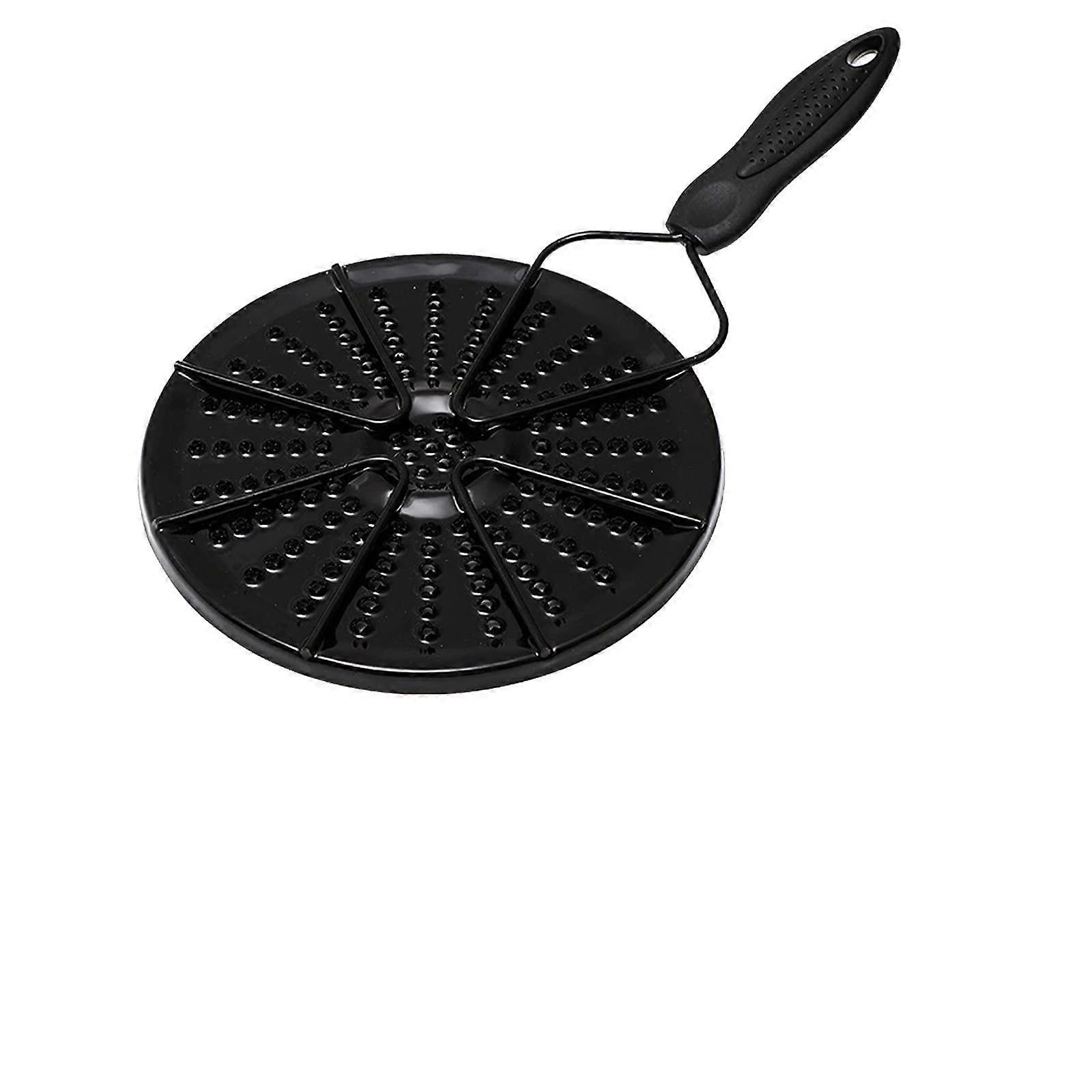 Heat Conduction Plate for Gas Stove, Enamel Drip Tray With Non-Slip PP Handle, Stovetop Diffuser For Even Cooking And Quick Thaw, 380x190x5 mm