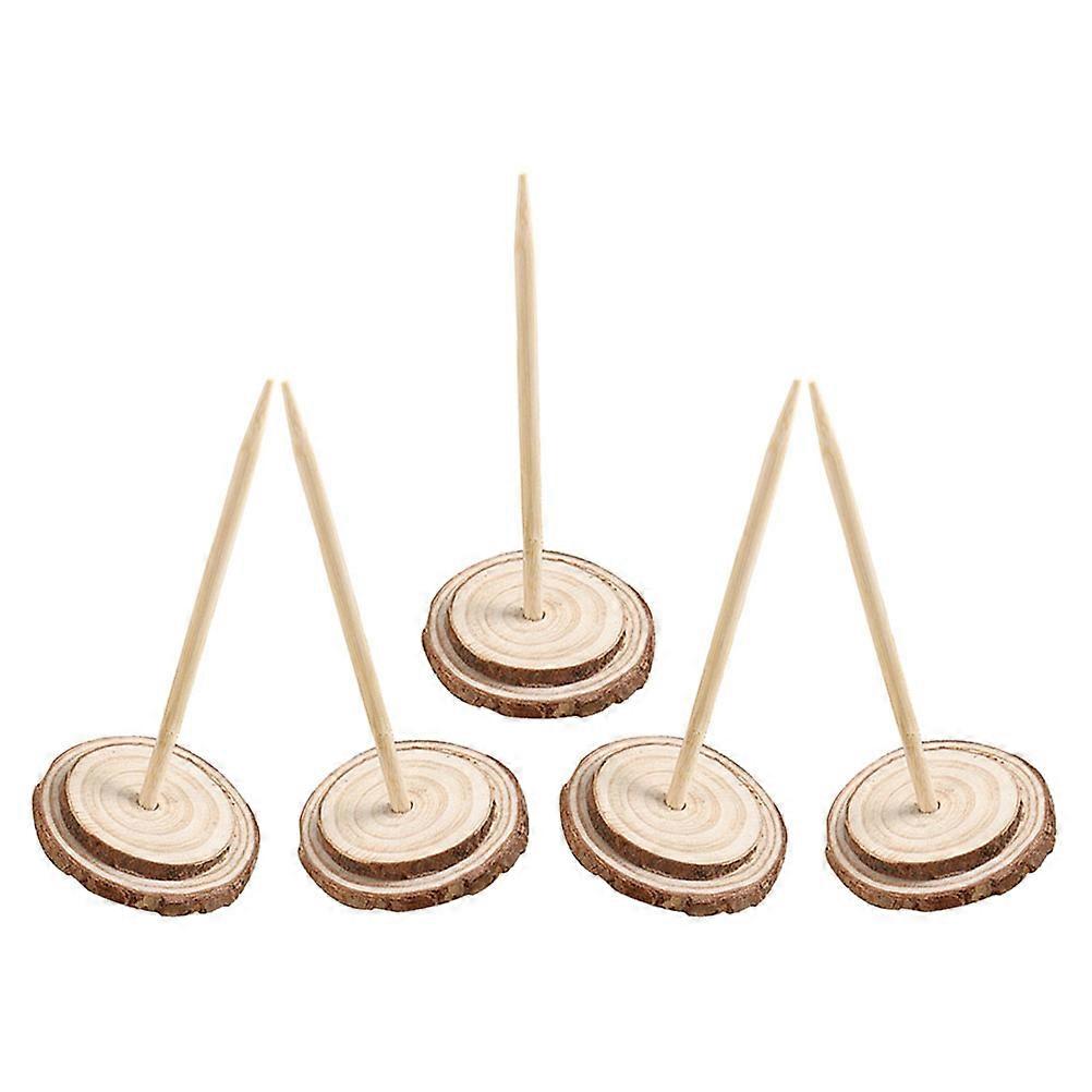 Tree Stand Accessories Wooden Christmas Tree Stand For Artificial Trees Holiday Decor Beige 5Pcs Stability