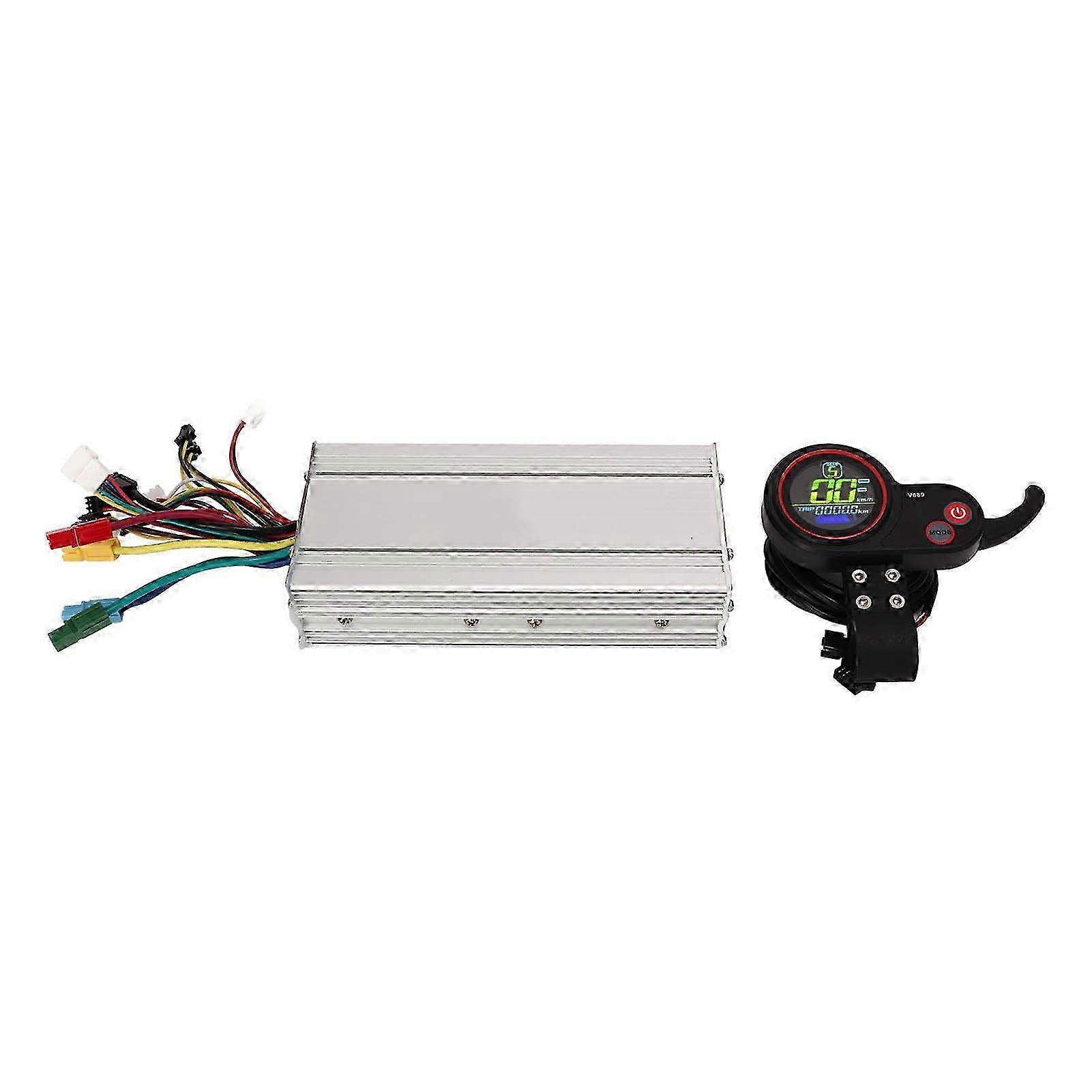 Brushless Motor Electric Bike Controller 36V 48V 1000W 1500W 35A with V889 Color Display Screen Meter