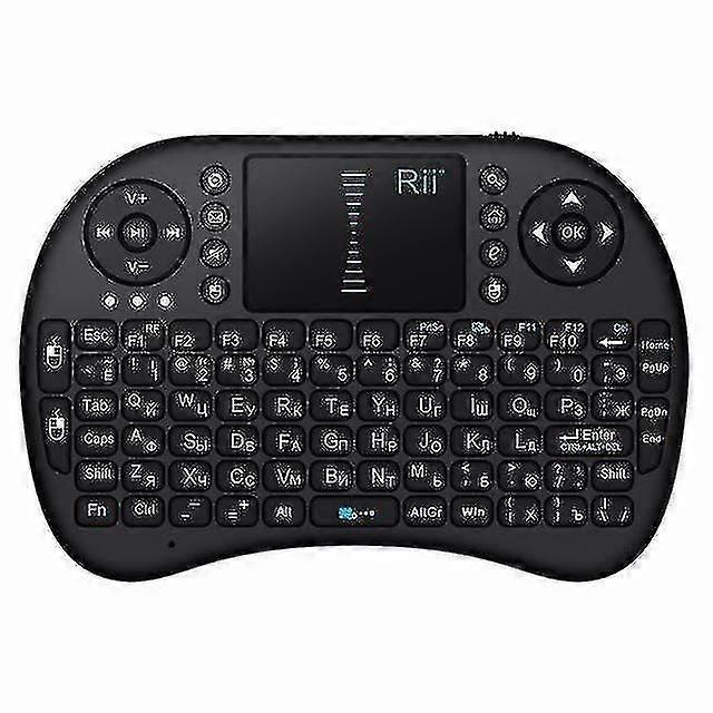 Rii I8 2.4g Kablosuz Rusça Qwerty Mini Klavye Touchpad Air Mouse