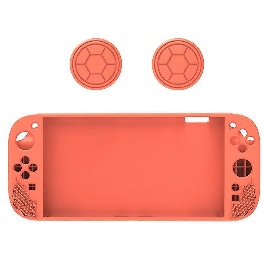 Silicone Protective Case for Switch2 Host Sleeve Shockproof and Dust-proof Accessories (Orange)