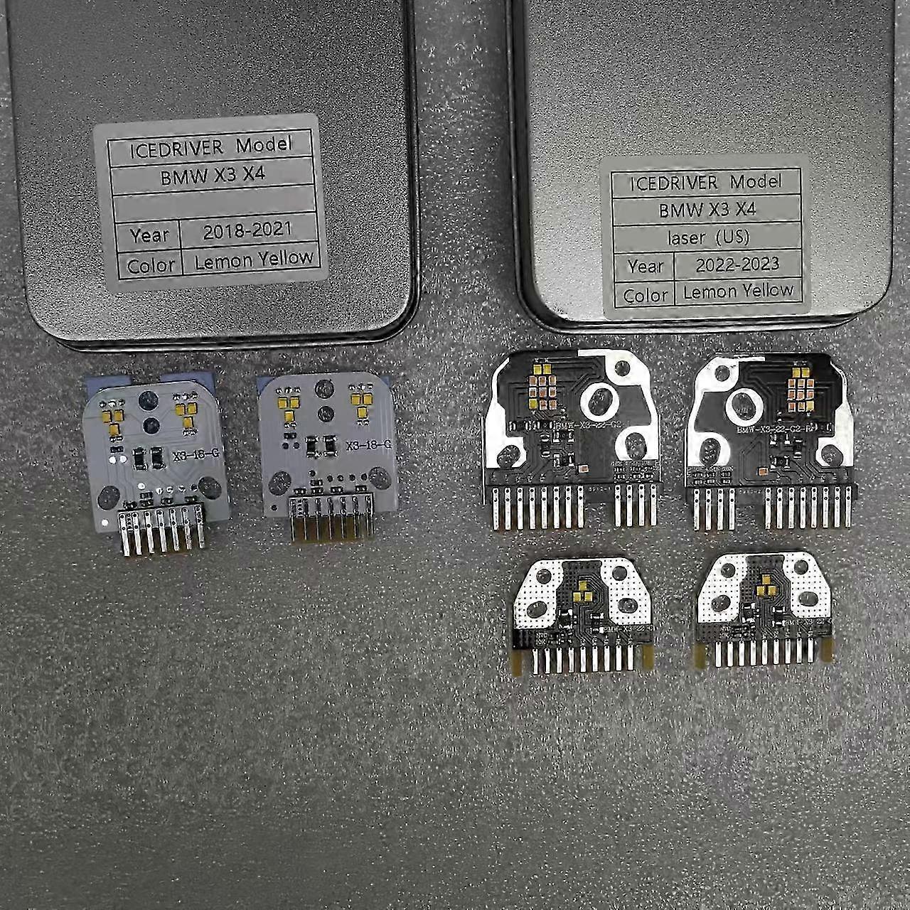 Lemon Yellow DRL Module RGB Multicolor LED Boards for Compatible BMW X3 X3M F97 G01 X4 X4M G02 Daytime Running Lights