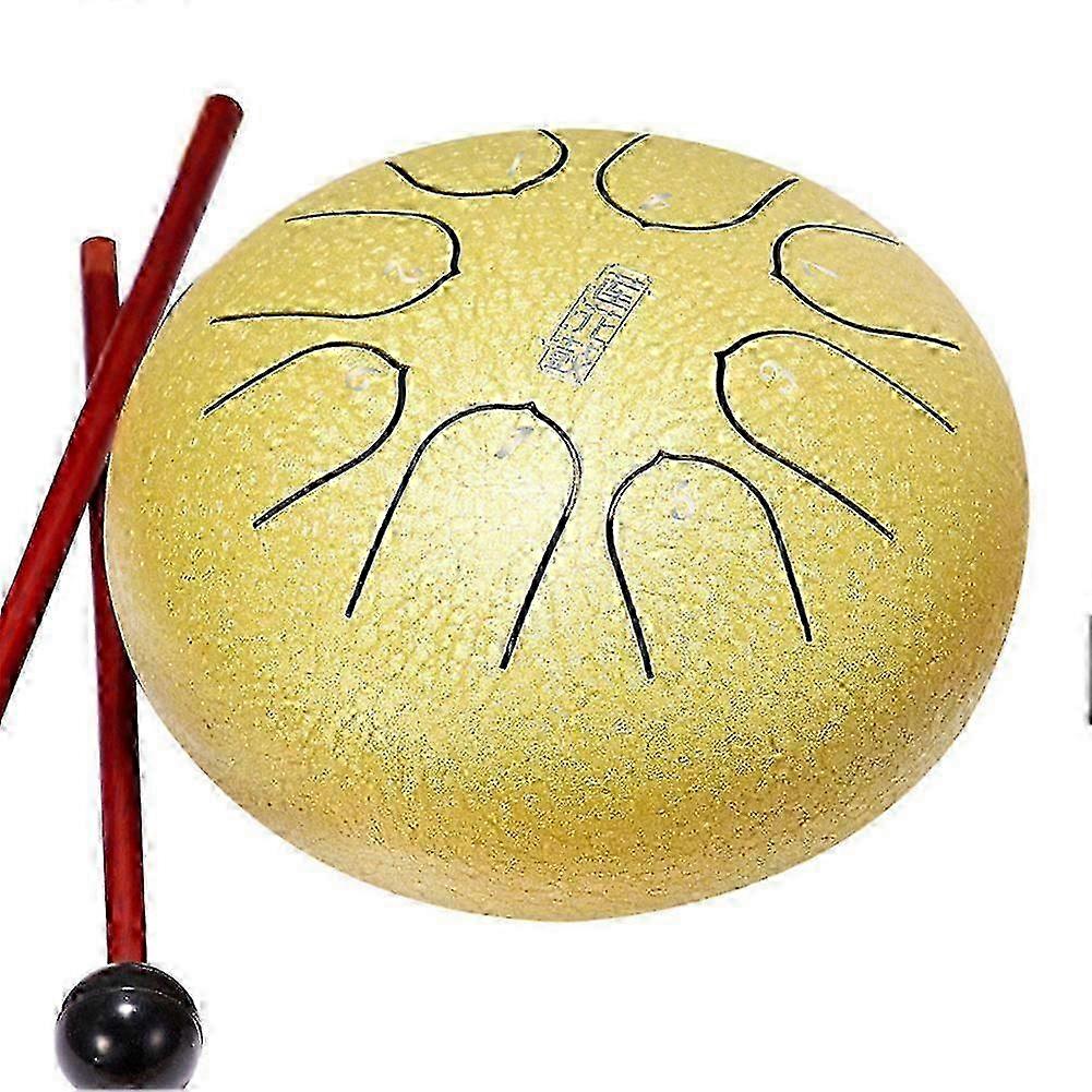 Nature Steel Drum Kit Tongue Drum 6 Inch 8 Tune Hand Pan Drum Tank Drum Percussion