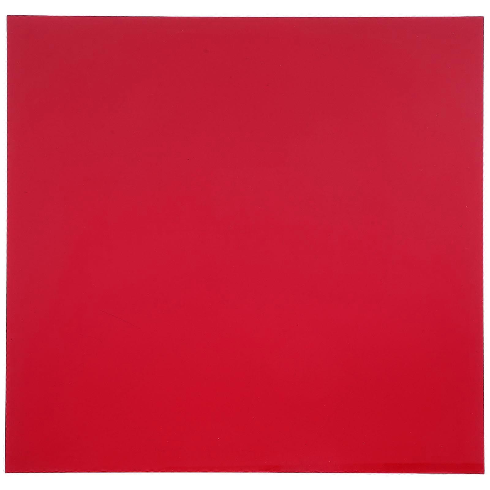 Red Translucent Panel Acrylic Panel For Craft Projects Wall Decor Red 30.00X30.00X0.30CM Use 1Set