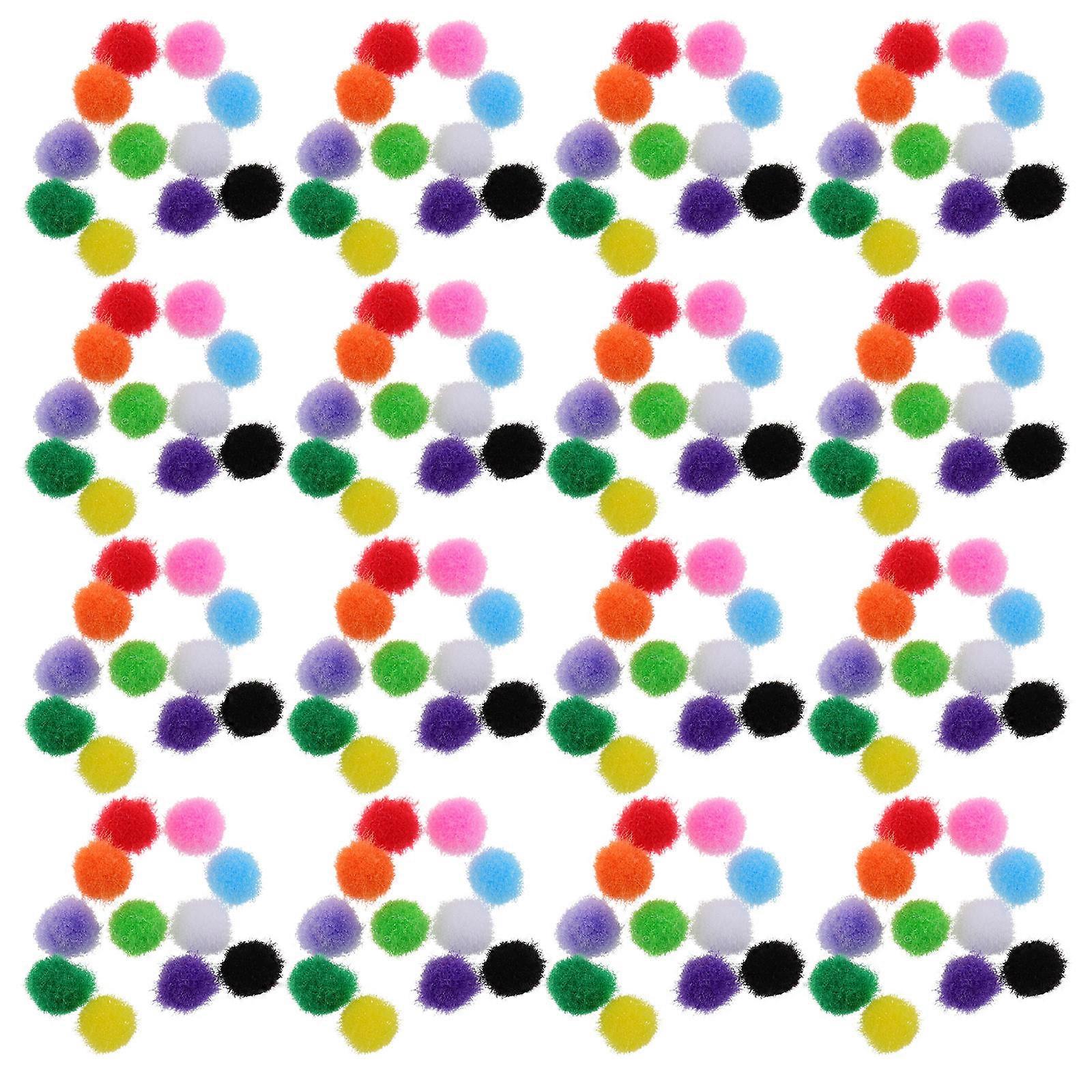 2000pcs Multicolor Soft Pom Pom Balls for DIY Crafts, Fuzzy Decorative Craft Supplies for Creative Art Projects