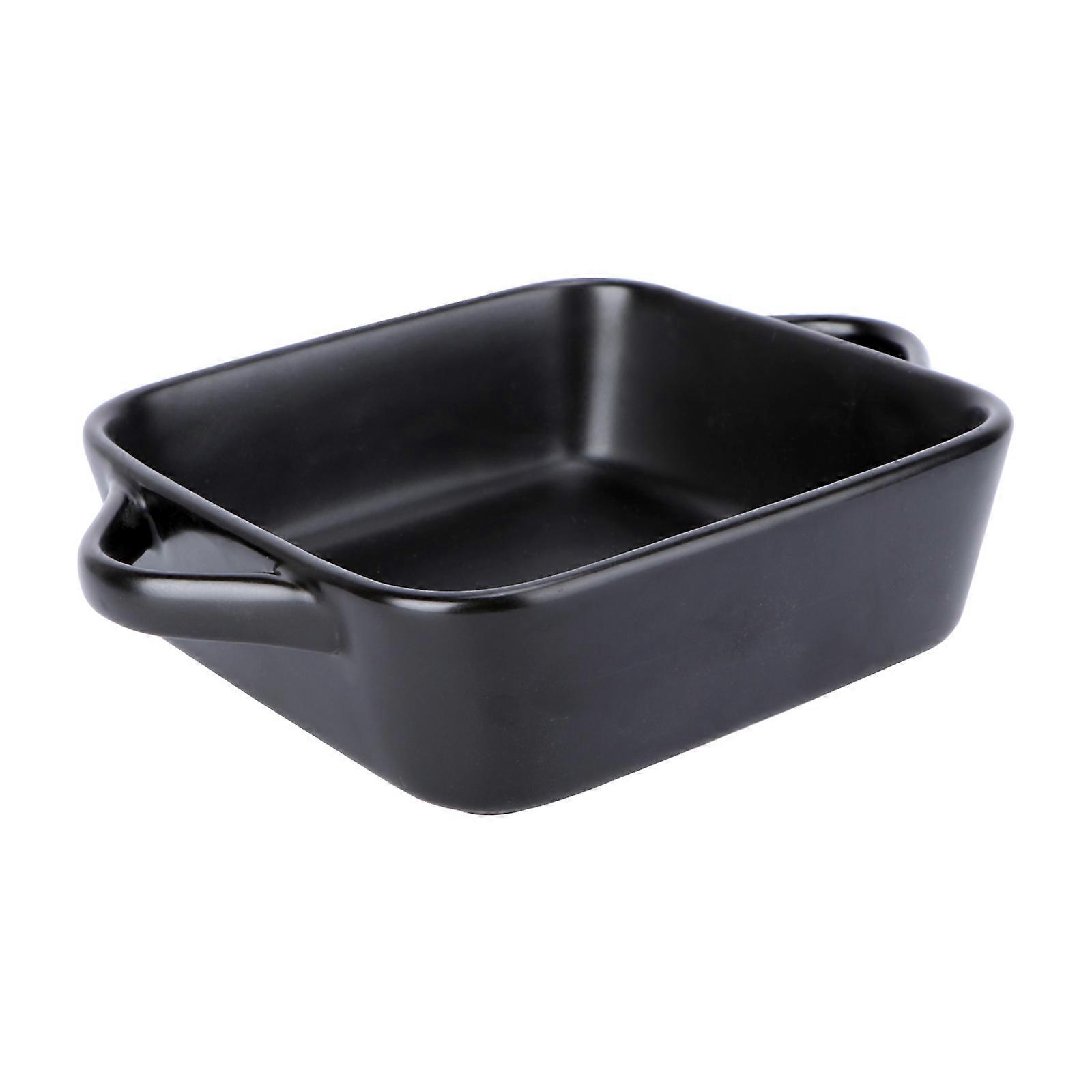 Ceramic Oven Bakeware Porcelain Baking Dish Pan With Handles For Baking Casseroles Quiche Pie 1Set