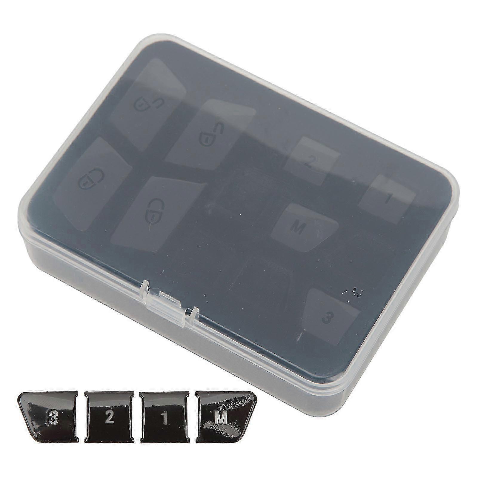 12PCS Car Window Button Trim Bright Black Power Window Switch Cover Replacement For Benz A B C E GLK GLE ML GL G Class