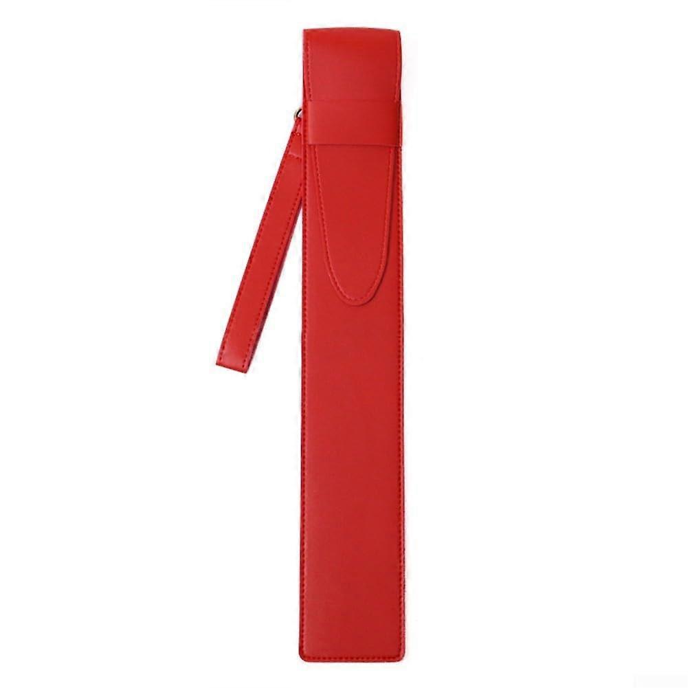 Leather Drumstick Carrier – Reliable Protection for Your Drumsticks During Travel (Red)