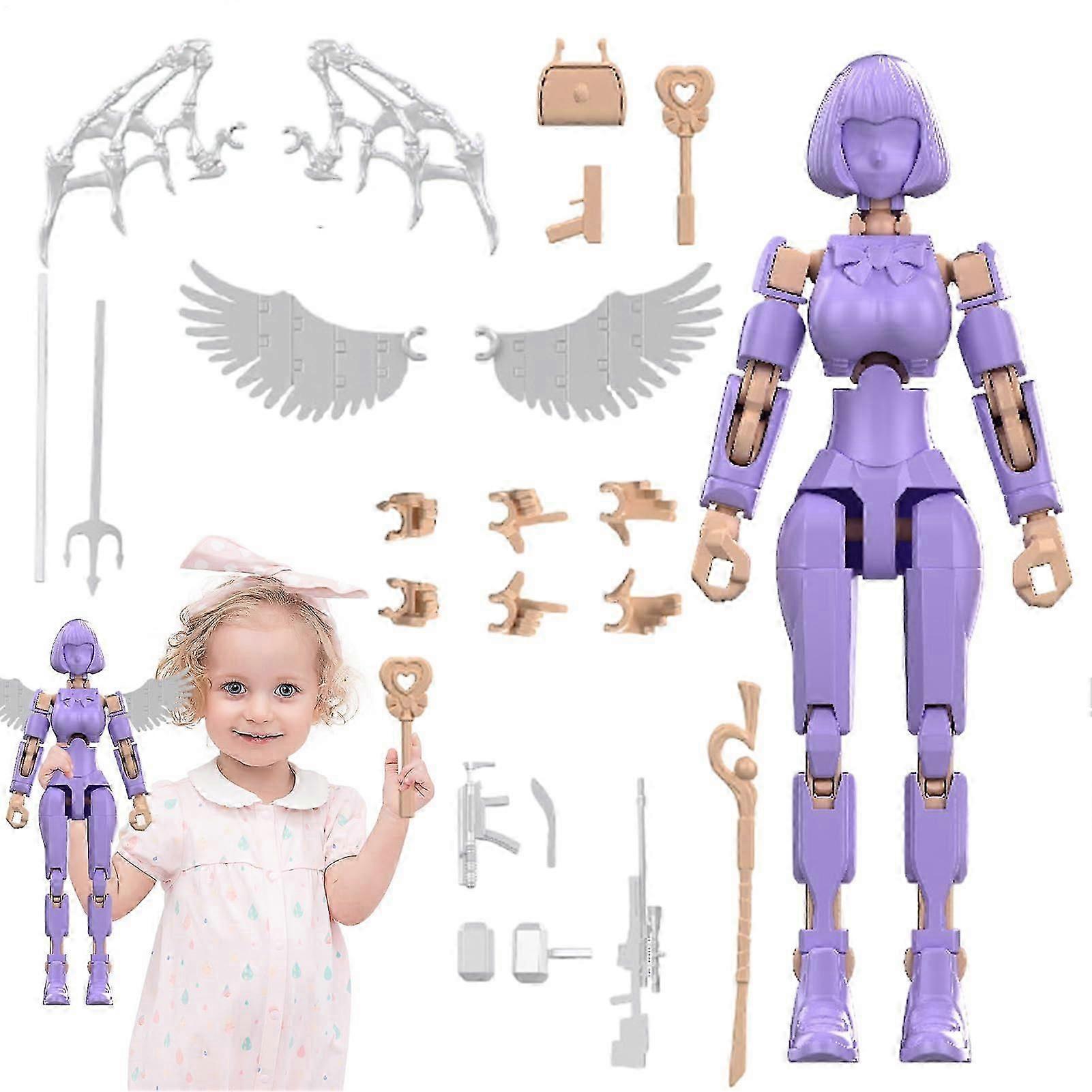 Action Figure Building Blocks  Movable Character Pack, Kids Figure Assembler Kit