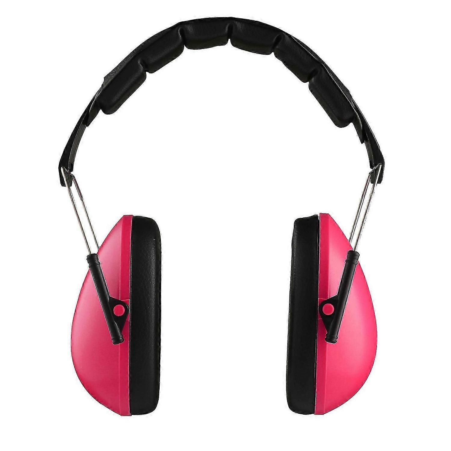 Ear Muffs Hearing Protection Noise Blocking Adjustable Lightweight Portable Earmuffs for Children Age 3 to 12 Pink