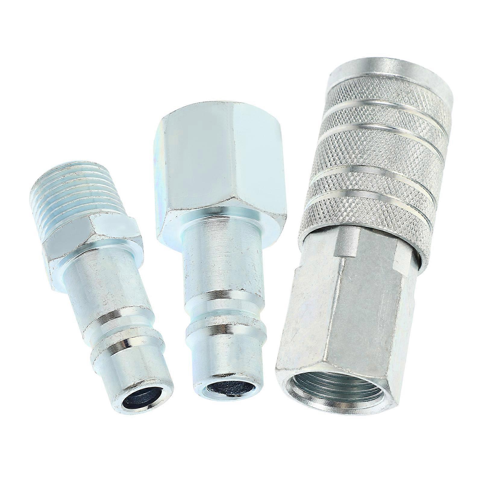 Sealing Function Metal Hose Connector for Industrial Use 6.00X2.50X2.50cm 3Pcs