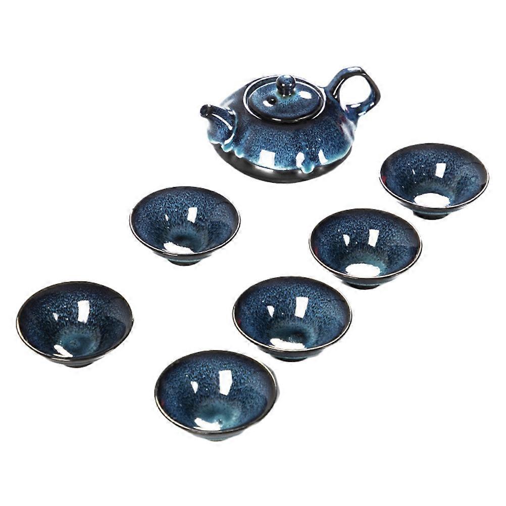 Ceramic Tea Set Premium Teaware Set Household Tea Serving For Home Use Heat Insulation 1Set