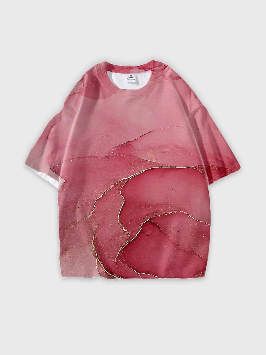 T-shirt round neck Pattern loose short sleeve JW3150