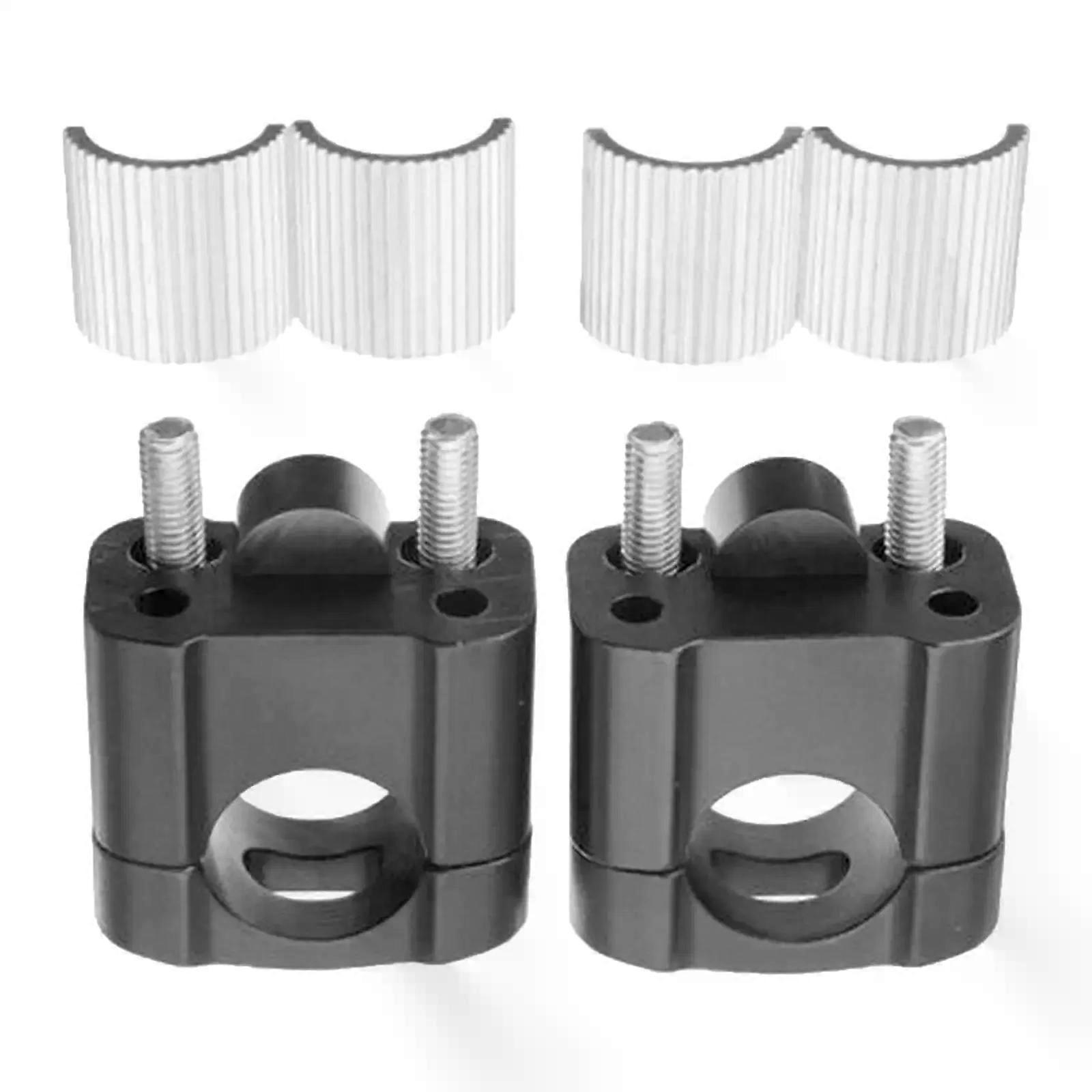 2x Universal Motorcycle Handlebar Risers 28mm Handle Bars Mount Clamp Bracket Replacement Accessories