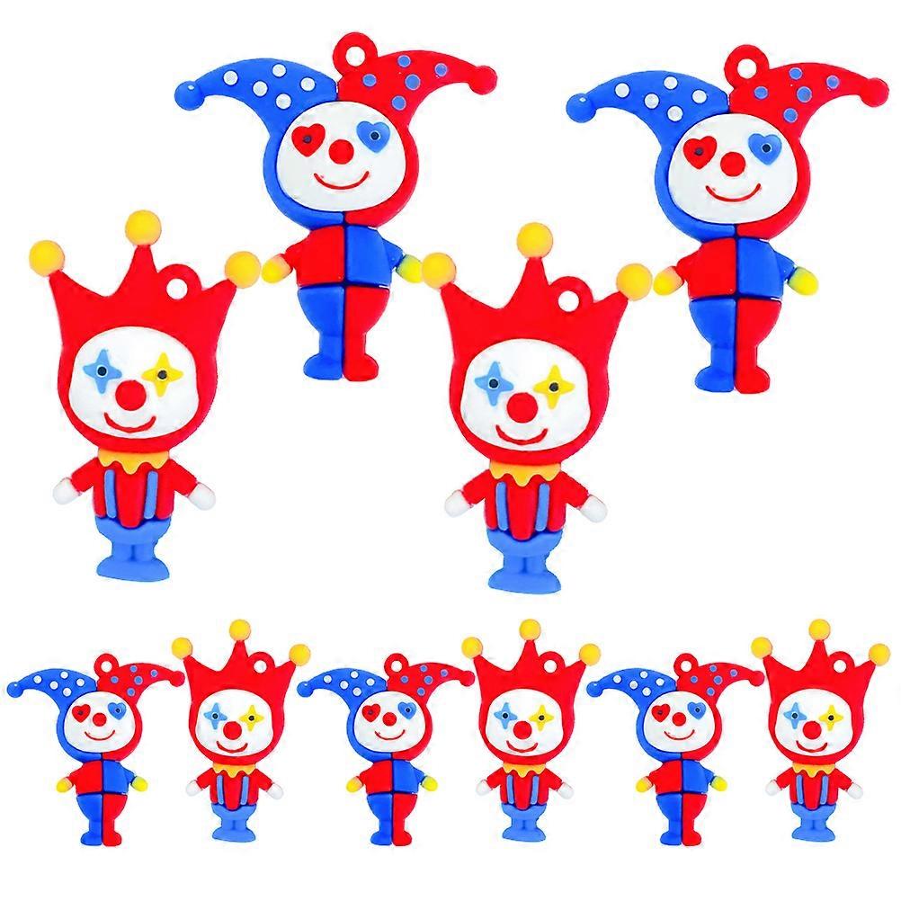 Key Ring Pendant Mini Luggage Tag Circus Shape Hanging Pendant Keychains Vintage Design For Long Time Use 10Set