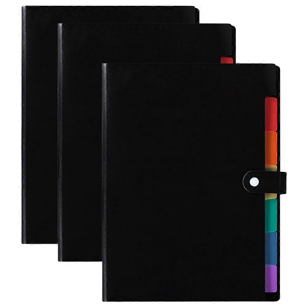 3pcs Multi Layer Paper Folder Capacity Organizer for Office, Home, School – Stylish & Portable Document Storage