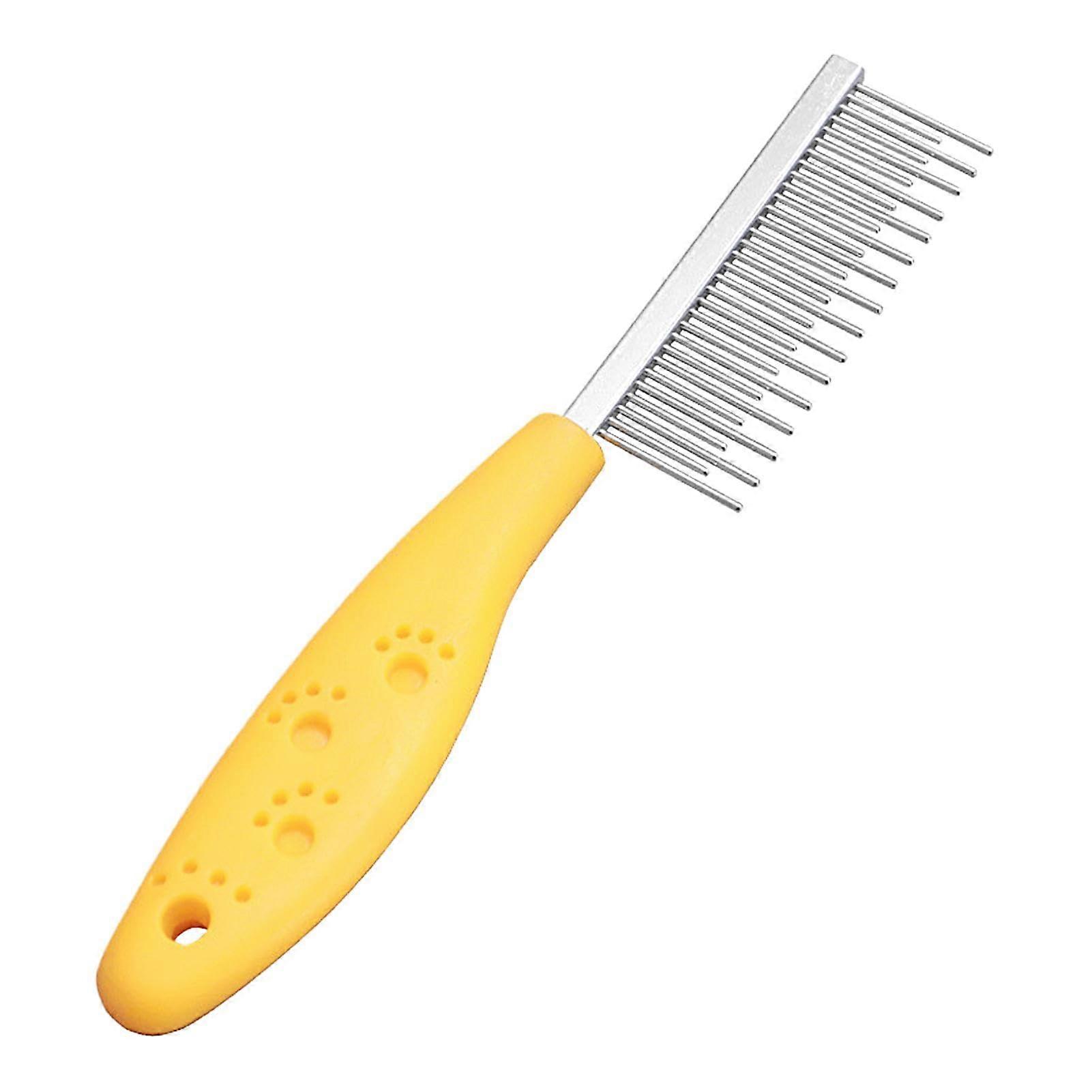 Pet Removal Comb for Dogs and Cats - PP Flea Comb, Soft Grip Hair Removal Brush, Dual-Sided Design, Easy to Clean