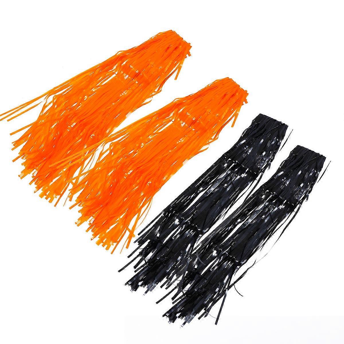 Props Shiny Decor Festive Background Decors Partition Decoration Photo Backdrop Space Divider 200x100cm Black 4Pcs