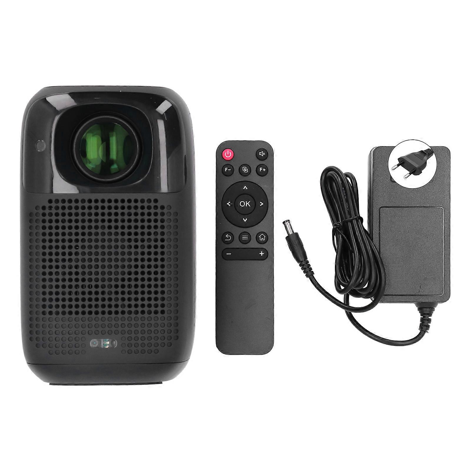 WiFi Bluetooth Projector 1080P HD 4K Support, Motorized Focus, 4D 4P Correction, EU Plug