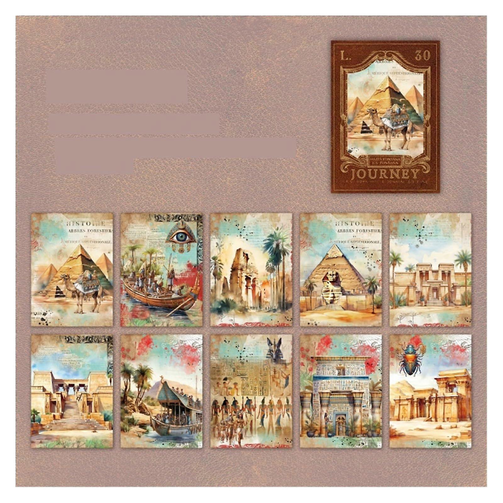 Decorative Scrapbook 30 Sheets Vintage Paper for Collage, Note Taking, Planner, and Craft Projects