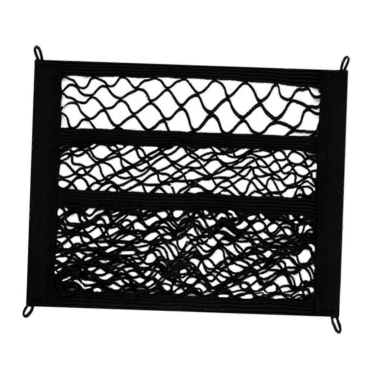 Dual Layer Elastic Cargo Net for Electric Bike Front Basket, Versatile Organizer for Easy Storage and Access, Durable Material