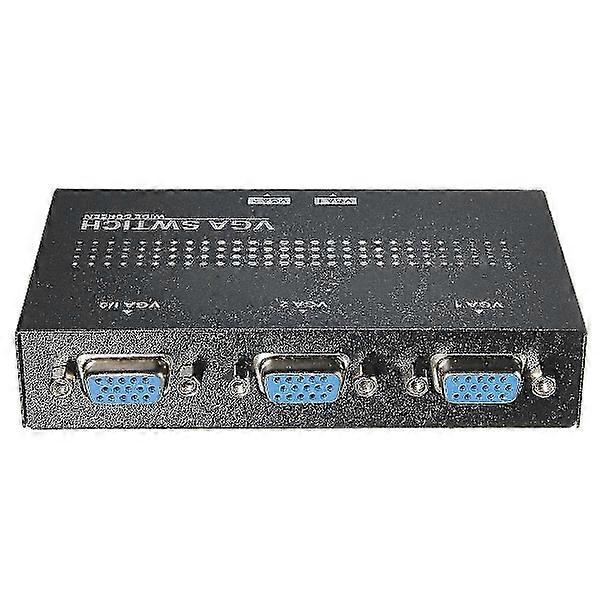 2-Port VGA Switch/Splitter Manual 2 in 1 Out VGA Monitor Switcher