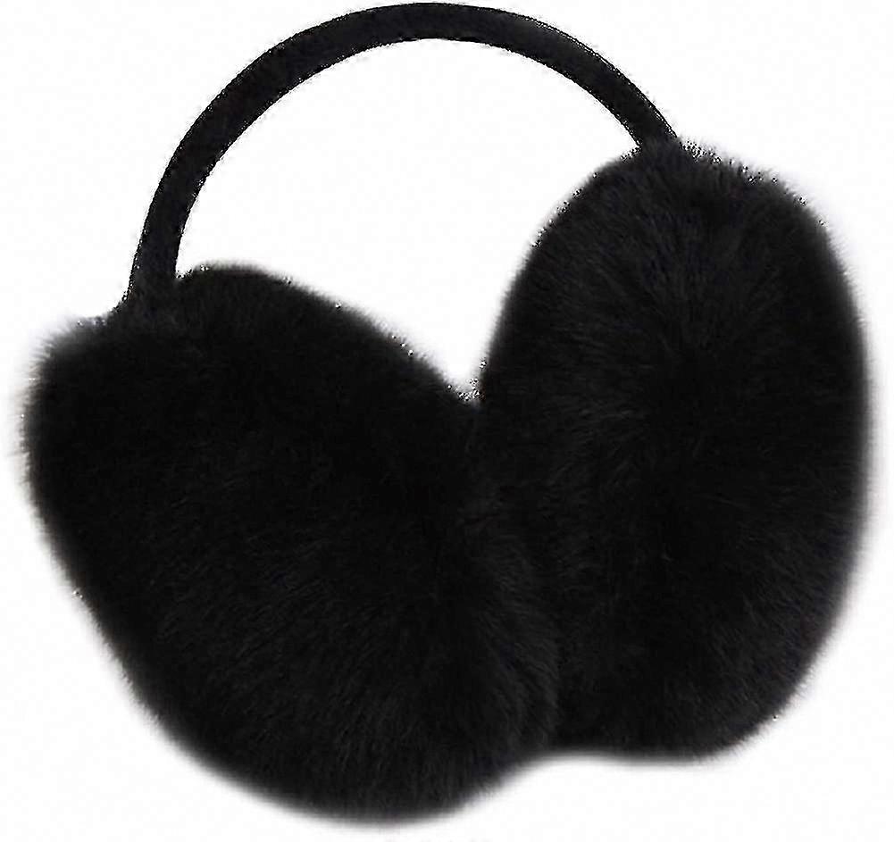 Cache-oreilles en fourrure d'hiver pour femmes - Cache-oreilles pliables pour le froid