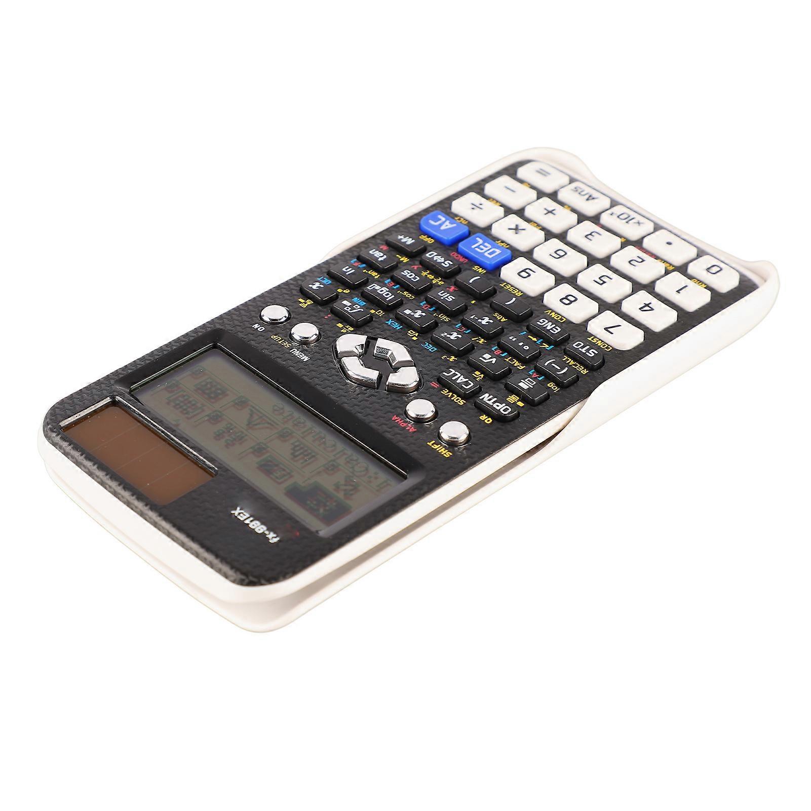 Scientific Calculator Programmable Large Screen Clear Buttons Multifunction Function Calculator with Sliding Cover for Students