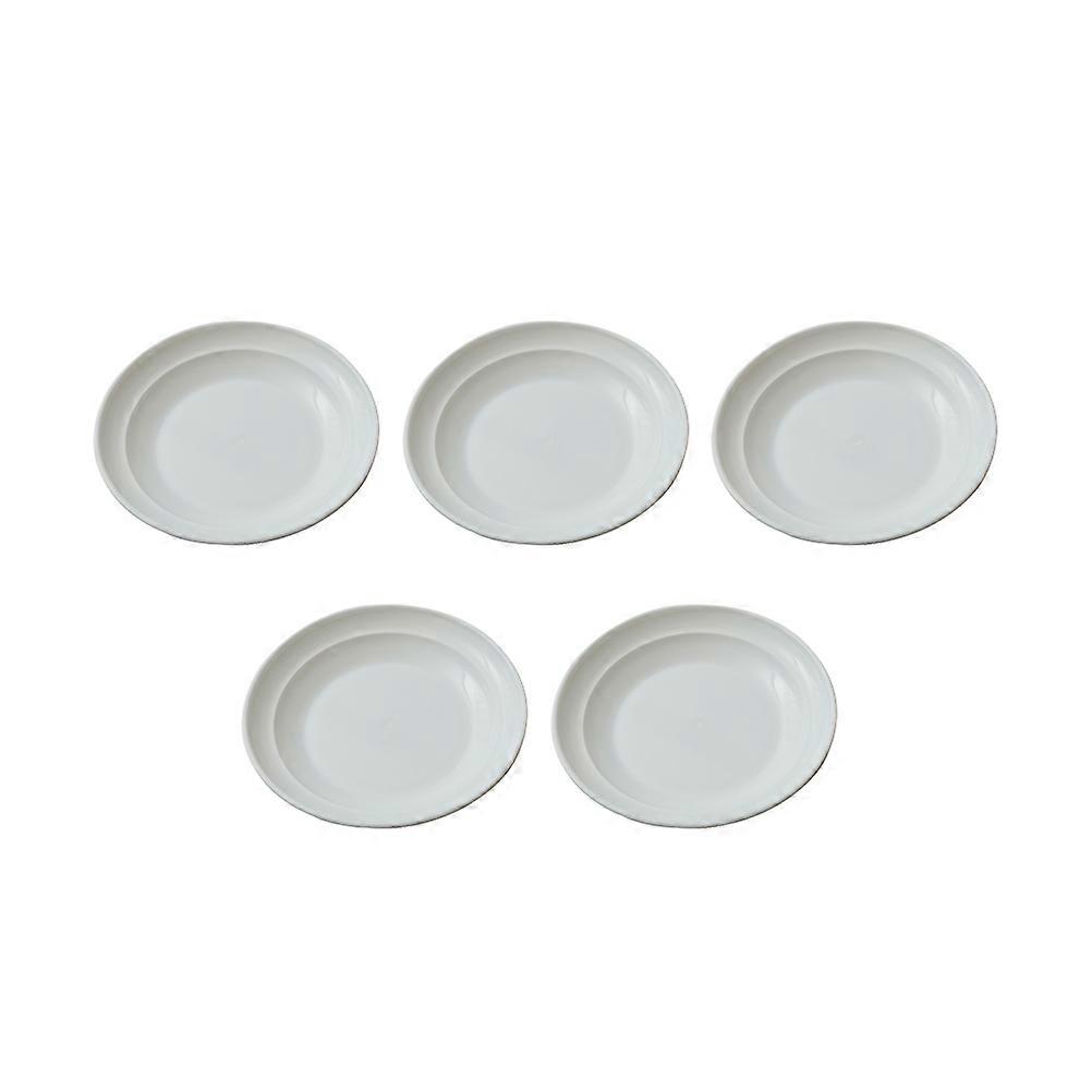 Microwave Heating Plate for Home Use Heatresistant and White 5 Pieces