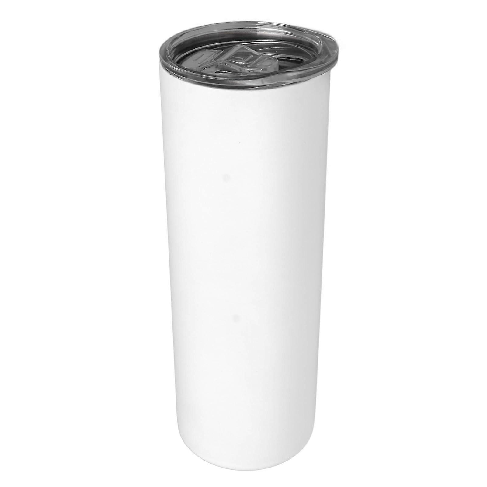 Sublimation Cup, Easy to Clean, Empty Sublimation Cup, 600ml, Vacuum Fluorescent, Temperature Resistant for Night Use (White to Green)
