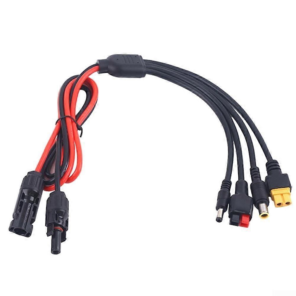 Efficiency Connector Adapter Kit for Solar Panels 4 in 1 for XT60 DC5521 DC7909