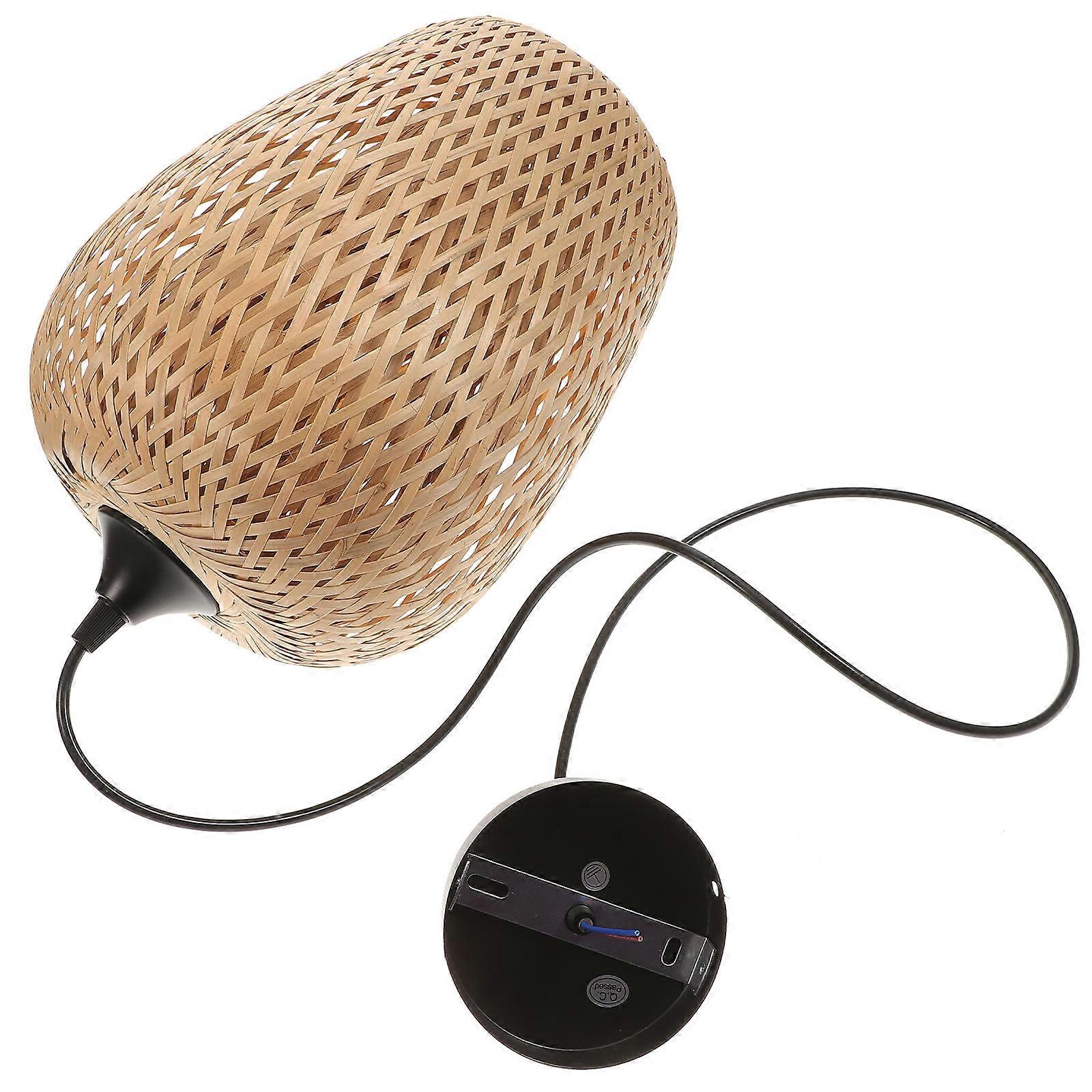 Bamboo Hanging Lamp for Home Decor Creates Style with Assorted Color 70 Characters