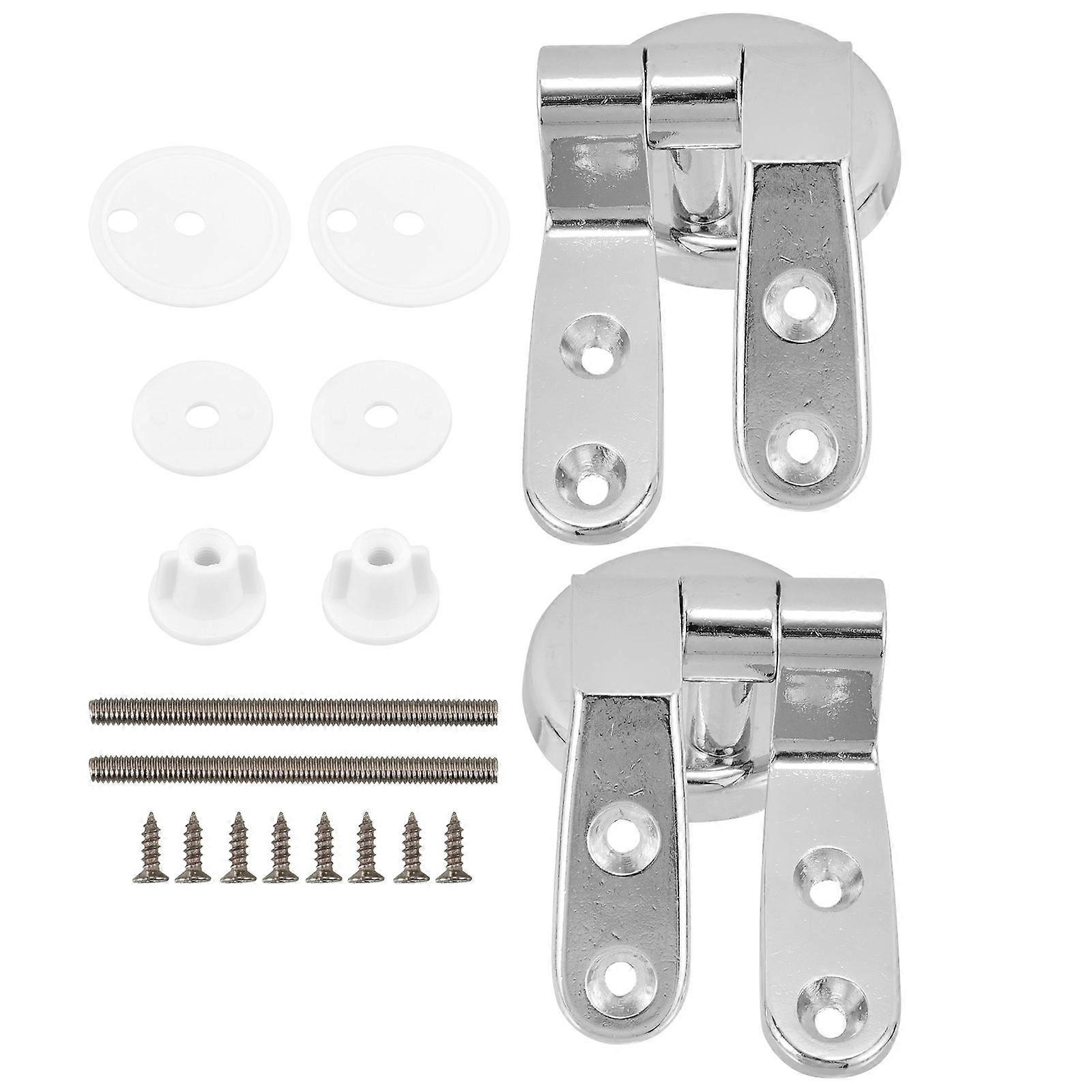 Toilet Fittings for Seat Zinc Alloy Toilet Seat Hinge Holds Toilet Seat Securely 1Set