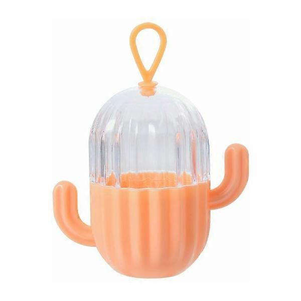 3-Pack Cactus Makeup Sponge Holder, Orange
