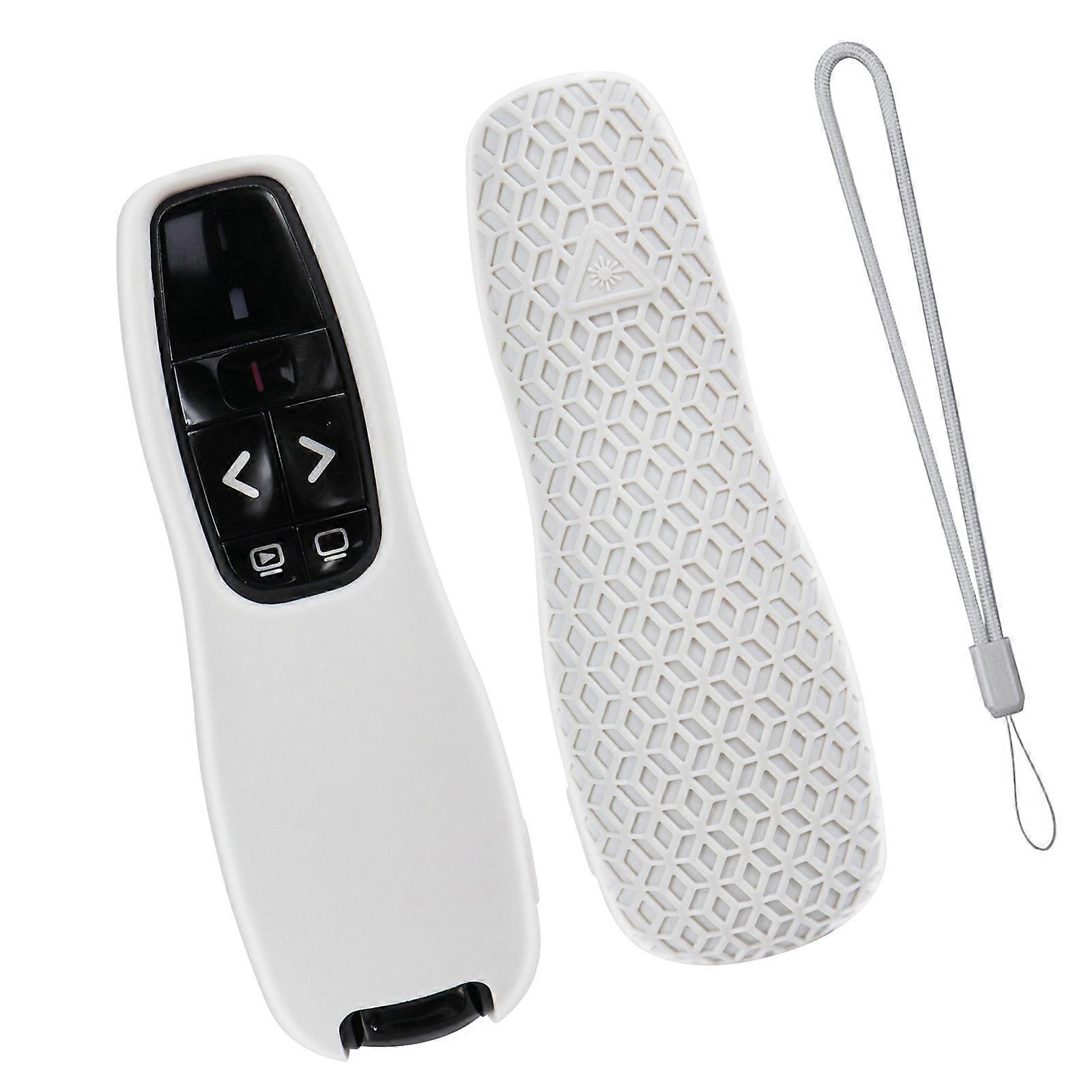 Silicone Protective Cover For R400 Wireless Presenter Remote AntiSlip Grip Precise Fit Shell Durability Shockproof Design White